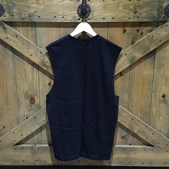 VINTAGE SLEEVELESS ISLAND PLANET BLACK TANK T-SHIRT EUC - Picture 7 of 7